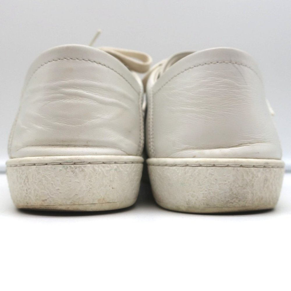 GUCCI ACE BEES & STARS EMBROIDERED SNEAKERS WHITE LEATHER SIZE 35.5 (Runs Large) - Picture 9 of 12